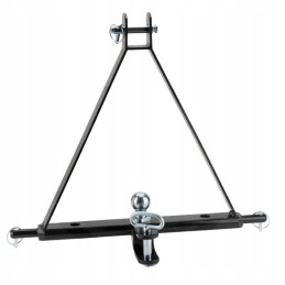 Prikabinkite trikampį rutulį K50 prie priekabos sijos vos už 30 km