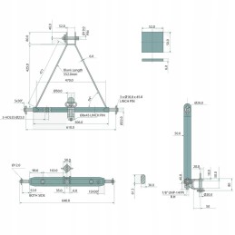 Prikabinkite trikampį rutulį K50 prie priekabos sijos vos už 30 km