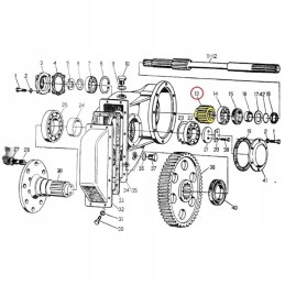Mažų ratų varomoji galutinė reduktorius c 328 c 330 orig