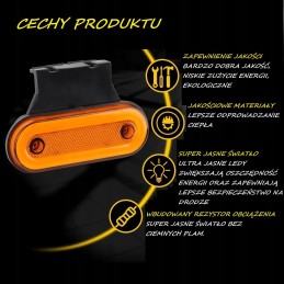 LED šoninis žymeklis 12 24v