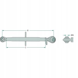 Centrinė jungtis 700 mm ursus c 330 42 37 045 1