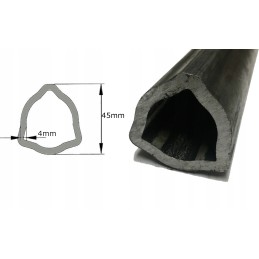 Kardaninio veleno vamzdis, profiliuotas trikampis, 45x4mm, 1m