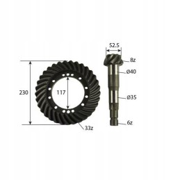 Kovos rato ataka 8x33 massey ferguson 3000 6000