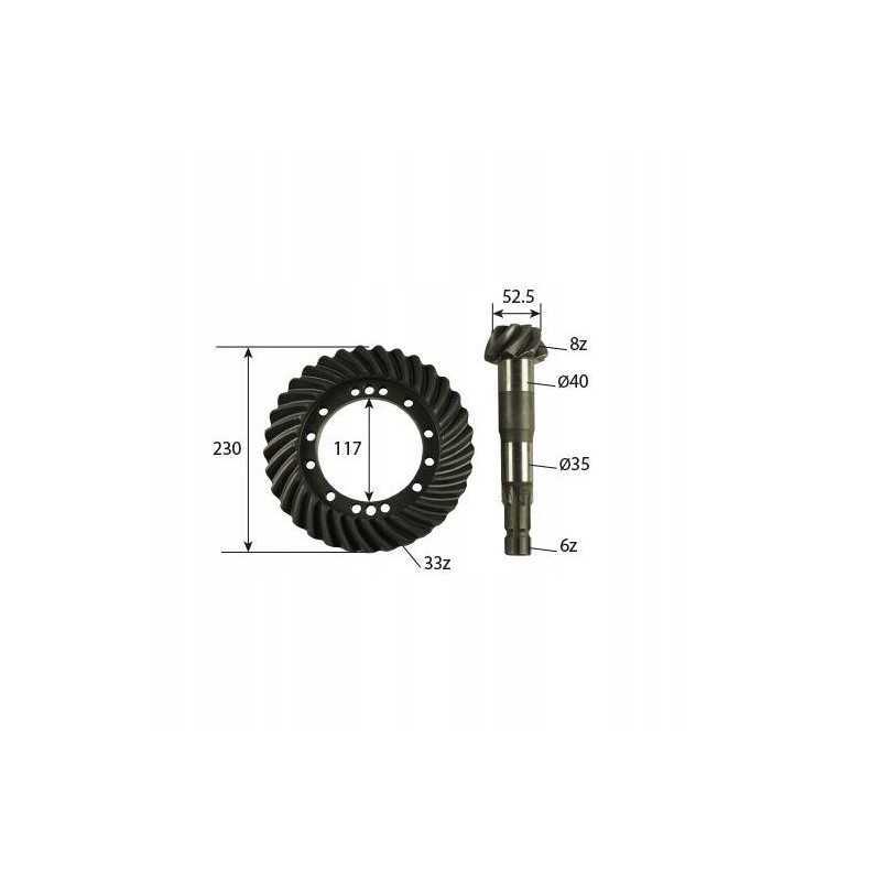Kovos rato ataka 8x33 massey ferguson 3000 6000