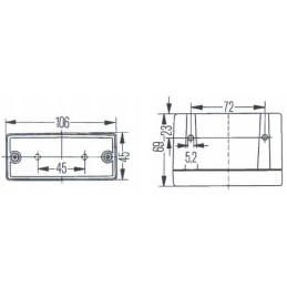 Galinis rūko žibintas 2ne006609007 hella