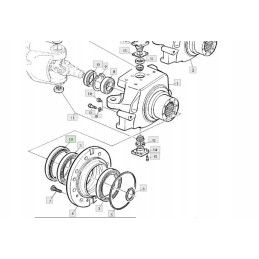 John Deere AL154055 rato stebulės sandariklis