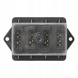 Universali saugiklių dėžutė, 4 kartus, 12 24v