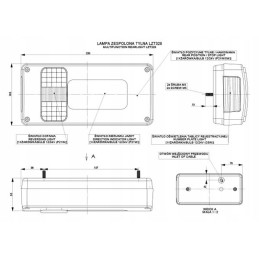 Kombinuotas žibintas, galinė priekaba, dešinė priekaba