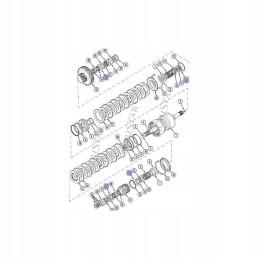 Case Maxxum 40 sankabos krepšelio atleidimo guolis