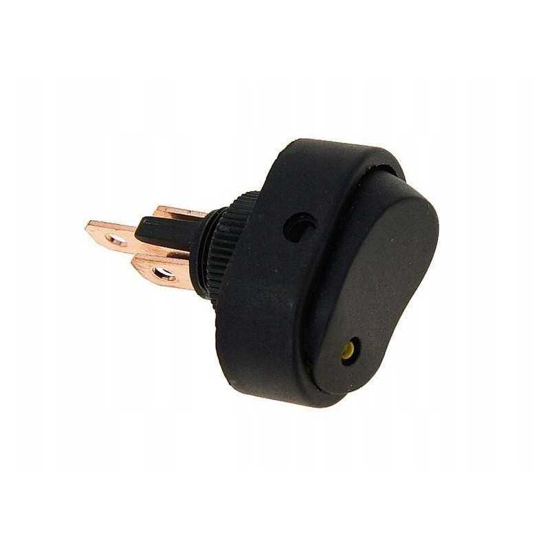 DC elektros jungiklis su geltonu diodu max 30A