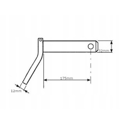 Z532175kr kaištis su rankena 32x175 mm kramp
