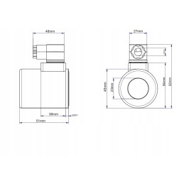 Solenoidinio skirstytuvo ritė e38dvs6 2 e12dvs6 2
