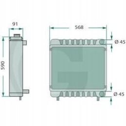 John Deere AL203408 radiatorius