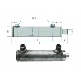 Dvipusė pavara 25 40 550 granitinė be montavimo