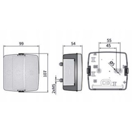 Priekinis posūkio žibintas ursus john deere nh leda