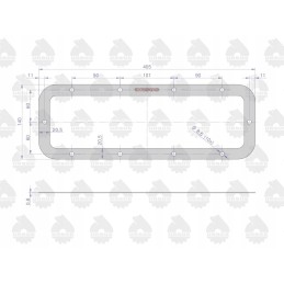 Galutinių pavaros tarpiklių rinkinys 50528020 50