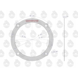 Galutinių pavaros tarpiklių rinkinys 50528020 50