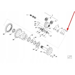 Tf1004 391 08a tarpinė poveržlė 0 5 mm