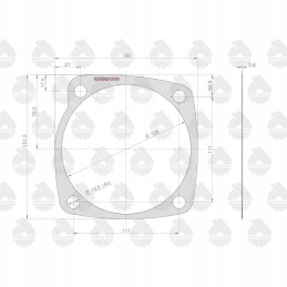 Išėjimo sandariklis priekinės pavaros krazelitas 0 8mm c 3
