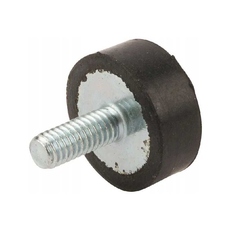 Metalo-gumos amortizatorius, nerūdijantis plienas, D tipas