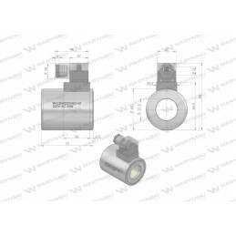 Solenoidinio skirstytuvo ritė 220v ac 48w Warynski