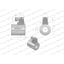 Solenoidinio skirstytuvo ritė 220v ac 48w Warynski