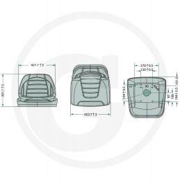 Odos imitacijos traktoriaus sėdynė ir vejapjovės sėdynė be kojų