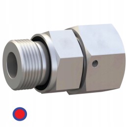 Tiesi jungtis su vidine sriegiu M42x2 1 colio DIN 2353
