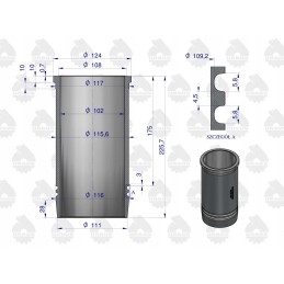 Variklio remonto komplektas 102 3 54mm Zetor Ursus