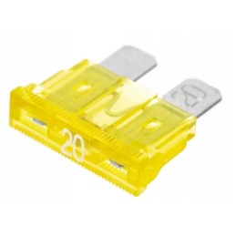 Plokščias saugiklis 32v 20a l 18 8 mm geltonas imaxx