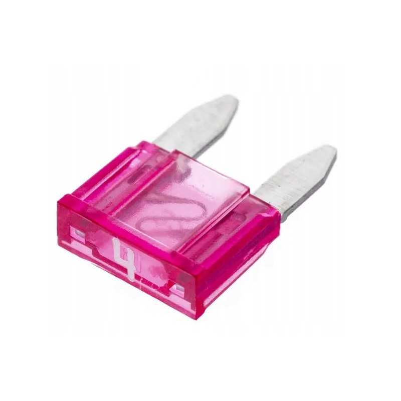 Ašmenų saugiklis 32v 4a l 18 8 mm rožinė imaxx