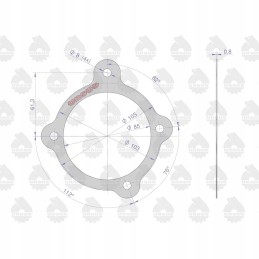 Valandų skaitiklio dangtelio tarpinė krazelitas 0 8