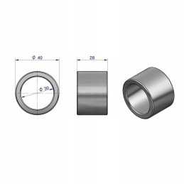 Vairo mechanizmo korpuso įvorė, siaura c 3
