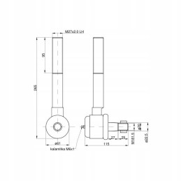 Ilga kairioji rutulinė jungtis c 385 su veržle 832210