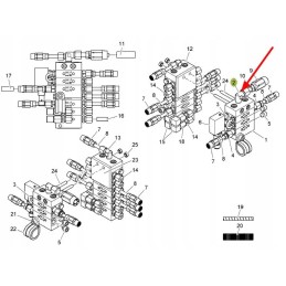 751214 0 hidraulinio lizdo alkūnė