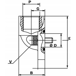 3g16 flanšinė jungtis fg g1 51mm