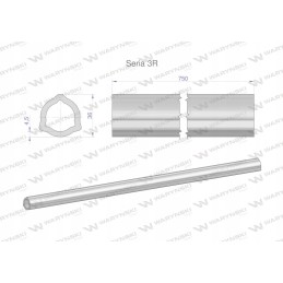 Vidinis vamzdis, serija 3r, velenui 910, šarnyrinis