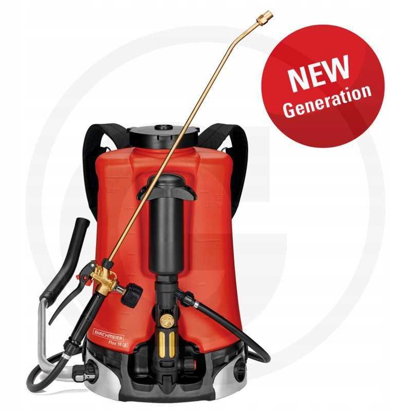 10l kuprinis purkštuvas su manometru, stūmokliniu siurbliu