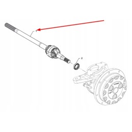 P5m31701115 dešinės priekinės ašies pavaros velenas