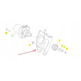 102200498 hidraulinio variklio rėmas