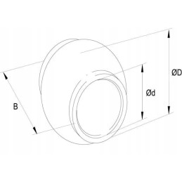 Viršutinė jungtis rutulinė katė 3 3 oe 32 60x51 mm gopart