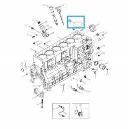O-žiedo rankovės sandariklis new Holland dėklas cummins 6c