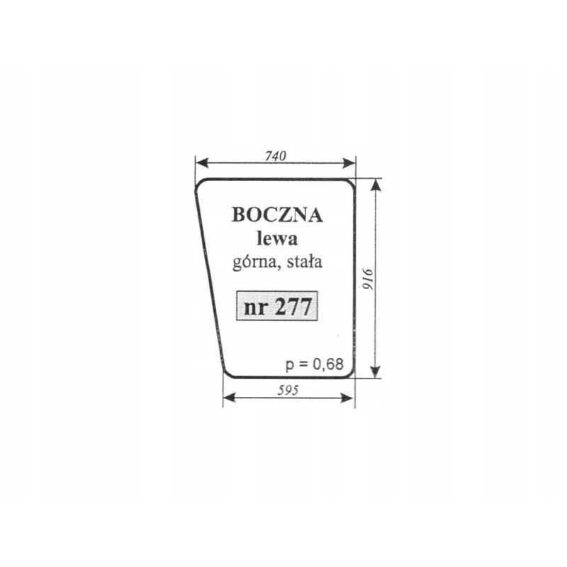 Kombaino Bizon 277 kairysis šoninis langas