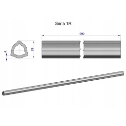 Vidinis vamzdis, serija 1r, velenui 1110, šarnyrinis t