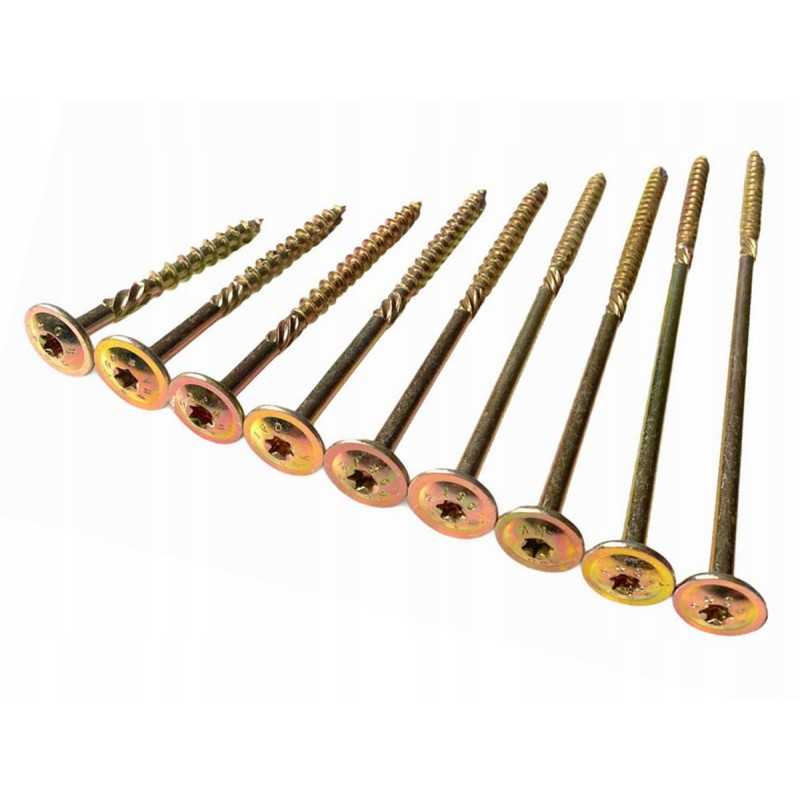 Dailidžių varžtas su plokšteline galvute 6x100 medžiui