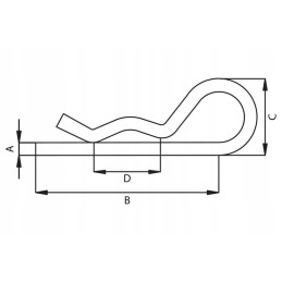 Cl6ekr vienspyruoklinis kaištis