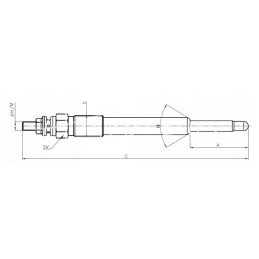Perkins pieštuko lemputė žvakė 12v t419166 453351