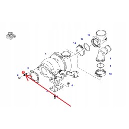 F291200100140 turbokompresoriaus kaištis m10 x 40