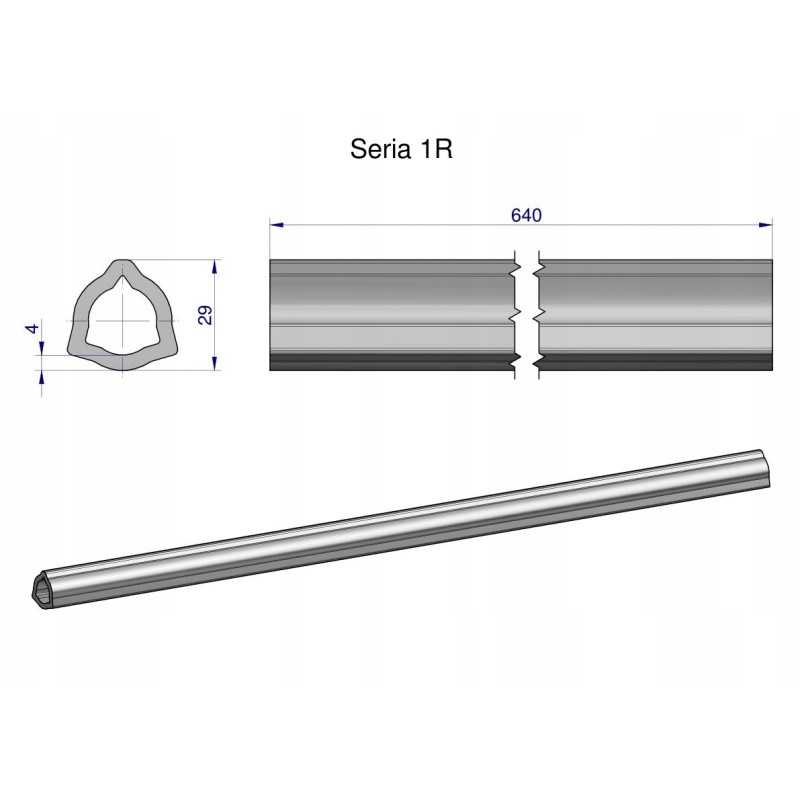 Vidinis vamzdis, serija 1r, velenui 760, šarnyrinis