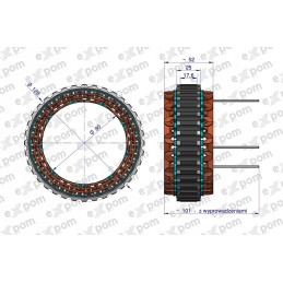 kintamosios srovės generatorius statorius ax230000 c 330 c 360 expom eu
